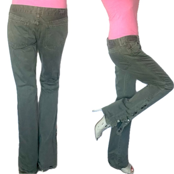 Citizens of humanity low rise, army, green jeans, size 27 - Picture 11 of 17